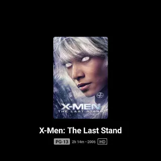 X-Men Last Stand HD MA