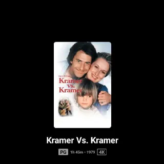 Kramer Vs Kramer 4K MA