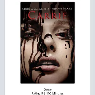 Carrie 2013 HD Vudu