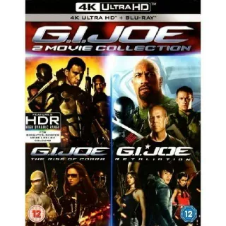 G.I. Joe 4K Collection Rise Of Cobra And Retaliation 4K Paramount Vudu Or ITunes