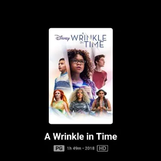 A Wrinkle In Time HD MA