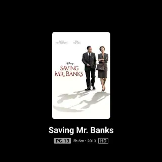 Saving Mr. Banks HD MA