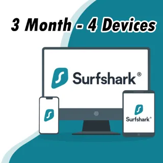 Surfshark VPN 3 Month GLOBAL *AUTO DELIVERY*