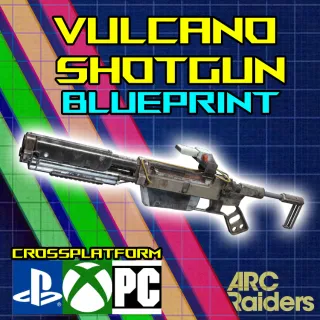 Arc Raiders Vulcano semi-automatic Shotgun BLUEPRINT