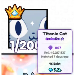 Titanic Cat (PETS GO)