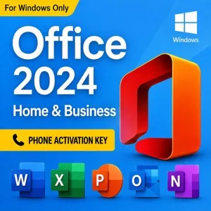 Microsoft Office 2024 Home & Business | Phone Activation Key | Windows