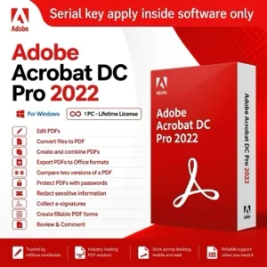Adobe Acrobat DC Pro 2022 | 1 Device | LIFETIME | Global