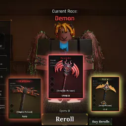 😈Demon Race | Demonic • Arcane • Magma |💵1M Cash ,Lv. 130-+ | ⚒️ The Forge Account 