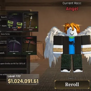 The Forge (Beta) Account | Angel 👼 Lv.132 • 1M$ • Arcane Pickaxe (50% Luck) • Magma / Stonewake’s | Instant Delivery