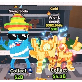 GOLD W OR L GOOD PRICE 382 M/s 3 buff + SWAG SODA ~ 104M/s 2 buff ~ Fast Deliver