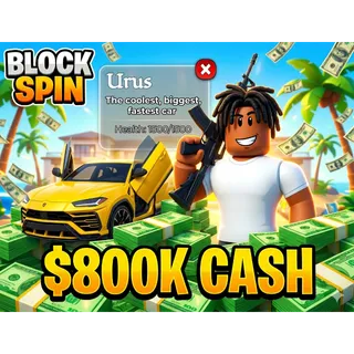 [BLOCKSPIN] 💨 URUS CAR + 💰 900K CASH +  LVL 70 +  SWIPER 70 | FAST Delivery