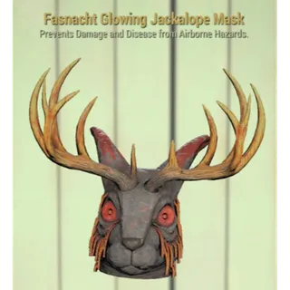 Glowing Jackalope Mask