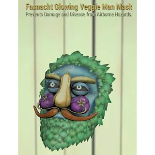 Fasnacht Glowing Veggie Man Mask