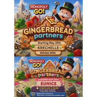 Monopoly GO Gingerbread Partners Event - 100% Full Carry Service! 🚀
