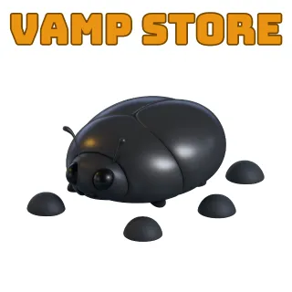 4x GIANT BLACK SCARAB