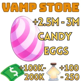 [Adopt Me] 🍬 2.5M-3M+ Candy Eggs +🧪 100-250+ Age-Up Potions + 💸 100K-200K Bucks | INSTANT DELIVERY