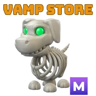 HALLOWEEN WHITE SKELETON DOG MEGA