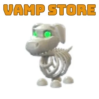 NR Halloween White Skeleton Dog