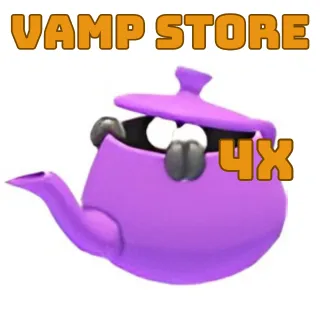4x CLASSIC TEAPOT