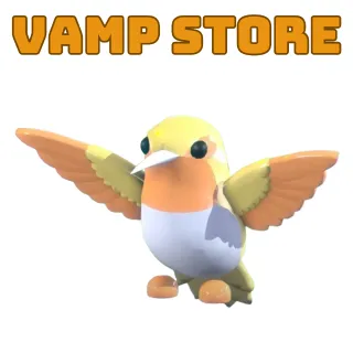 4x GOLDEN HUMMINGBIRD