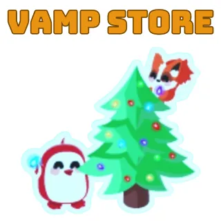 TREE DECORATING ANIMATED STICKER
