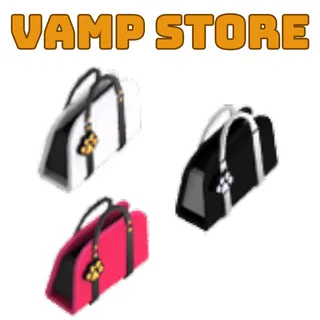 BLACK PURSE + RED PURSE + WHITE PURSE