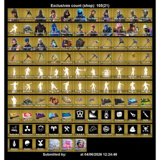 445+ OG Renegade Raider + Black Knight + Ikonik + Honor Guard + Glow + Cobalt Snowfoot + OG Raiders Revenge