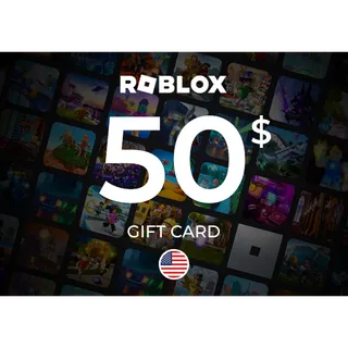 • $50 Roblox digital gift card