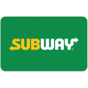 $25.00 SUBWAY eGift Card - instant delivery