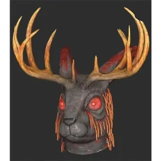Glowing Jackalope Mask