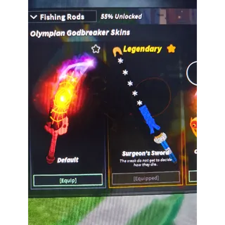 Surgeon sword rod skin