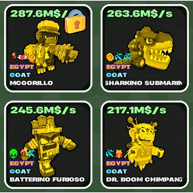 🌱 Fruits vs Brainrots 🌱🧠 Egypt Pack 🧠