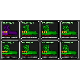 🌱 Fruits vs Brainrots 🌱🧠 Raccoon Pack~ 🧠