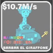 🌱 Fruits vs Brainrots 🌱🧠 10.7m BrrBrr El Giraffone 🧠