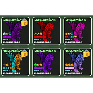 🌱 Fruits vs Brainrots 🌱🧠 Huge Size Electrozilla Pack! 🧠