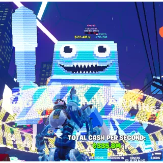 🌱 Fruits vs Brainrots 🌱🧠 22.4m ➣ Max Size Cyberpunk ➣ Max Traits ➣ Card Box Sahur~🧠