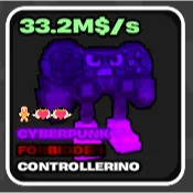 🌱 Fruits vs Brainrots 🌱🧠 33.2M/s ➣ Cyberpunk ➣ Max Traits ➣ 28Kg Controllerino~🧠