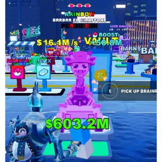 Other🌱 Fruits vs Brainrots 🌱🧠 16.1m ➣ Mini Size Rainbow ➣ Max Traits ➣ BrrBrr El Giraffone~🧠