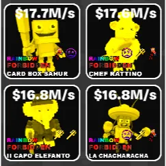 🌱 Fruits vs Brainrots 🌱🧠 Elite Four - Admin Pack 2 🧠