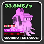 🌱 Fruits vs Brainrots 🌱🧠 33.8M/s ➣ Valentines ➣ Max Traits ➣ 40Kg Max Size! Tacorino Tentacoli~🧠