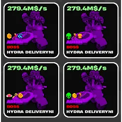 🌱 Fruits vs Brainrots 🌱🧠 4x Massive Hydra Pack 🧠