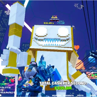 🌱 Fruits vs Brainrots 🌱🧠 22.4m ➣ Max Size Olympus ➣ Max Traits ➣ Card Box Sahur~🧠