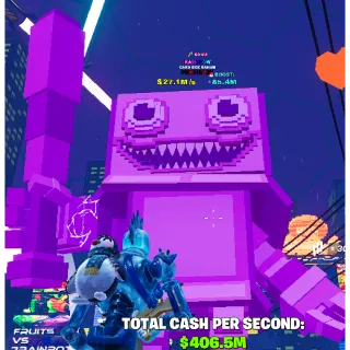 🌱 Fruits vs Brainrots 🌱🧠 27.1m ➣ Max Size Rainbow ➣ Max Traits ➣ Card Box Sahur~🧠