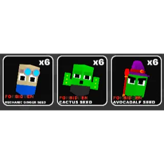 Fruits vs Brainrots seed 6 pack