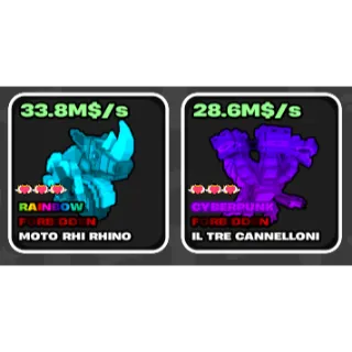 🌱 Fruits vs Brainrots 🌱🧠 28.6m ➣ Mini Cyberpunk Tre Cannelloni ➣ 3 Traits 🧠