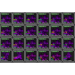 🌱 Fruits vs Brainrots 🌱🧠 Catalogue 🧠