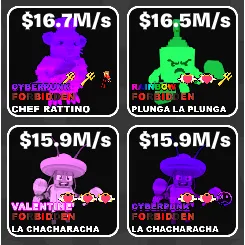 🌱 Fruits vs Brainrots 🌱🧠 Super Sized 4 Pack ➣ 40Kg Max Size ➣ Max Traits ➣ ~16m 🧠