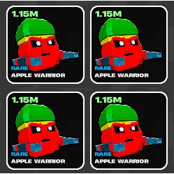 🌱 Fruits vs Brainrots 🌱🧠 1.15M Apple Warrior Pack 🧠