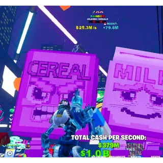 🌱 Fruits vs Brainrots 🌱🧠 25.3m ➣ Max Size Rainbow ➣ Max Traits ➣ Milkero Cerealo~🧠