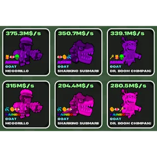 🌱 Fruits vs Brainrots 🌱🧠 Rainbow Admin Pack 🧠